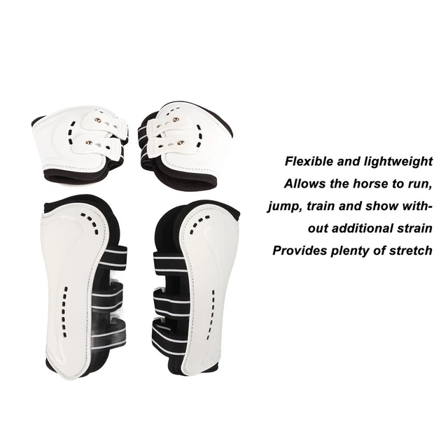 (M 0.7in) Protège-boulets Horse Hind Blanc Résistant Aux Chocs Pour
