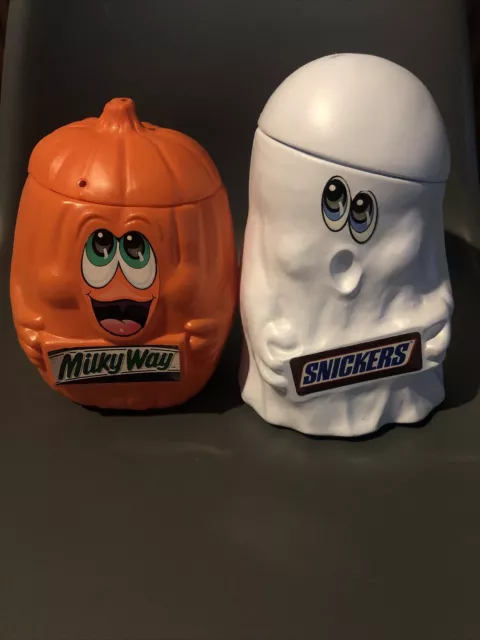 vintage halloween 1989 mars milky way snickers candy decor