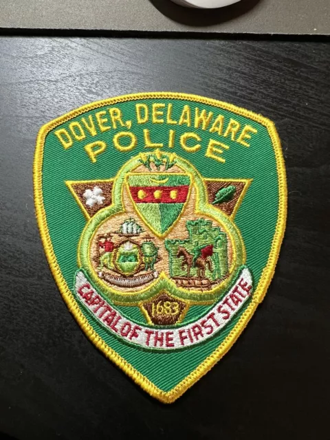 Dover Delaware Capital Of The First State 4 3/4" Police Patch Unused