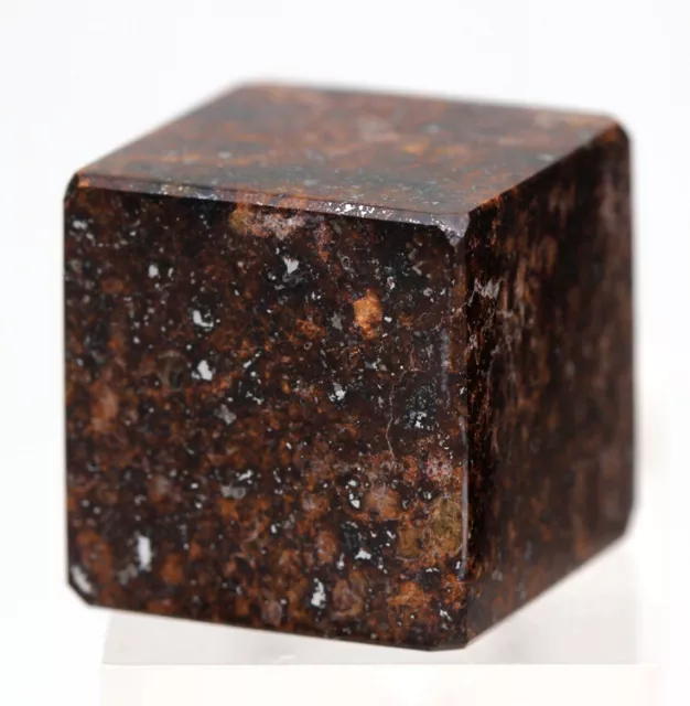 NWA 869 Stone Meteorite Chondrite CARVED CUBE Display Specimen Carving 2