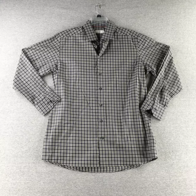 Eton Contemporary Shirt Mens Extra Large 44 17.5 Button Up Plaid