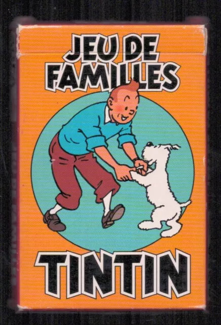 Herge . 1 Jeu De Cartes 7 Familles Tintin . 1993 . Publicitaire Agfa .