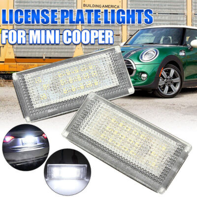 2x Lampade Luci Luce Targa LED Bianco Auto per Mini Cooper S R50 R52 04-08 R53 