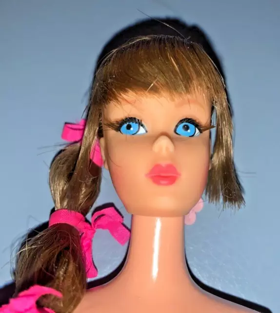 Vintage Talking Barbie 1968 #1115 Mexico Full Outfit, repro 1969 box She Talks!