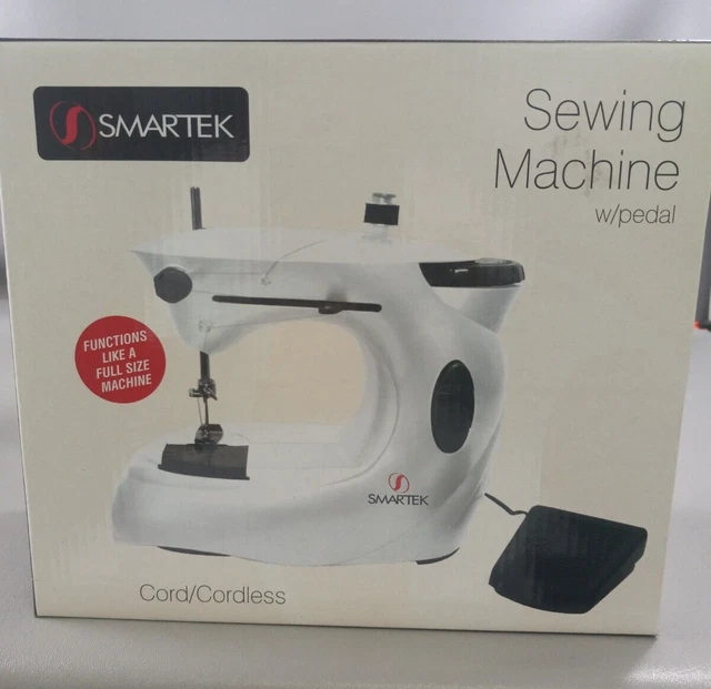SMARTEK MINI REX Cordless/Cord Sewing Machine Model RX05W White 18.75