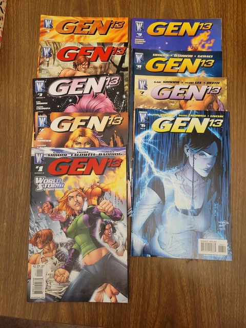 Gen 13 1 2 3 4 5 6 7 8 9 Wildstorm Comic Run Simone Caldwell Lee 2006