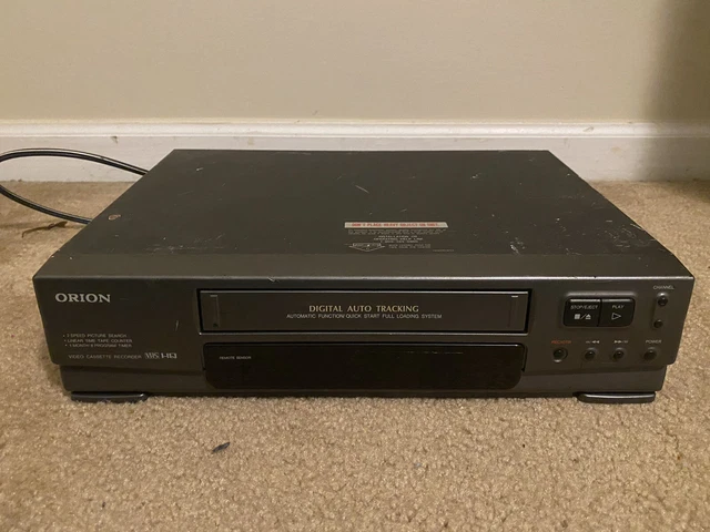 ORION VR0101A 4 Head VCR VHS Player Recorder Tested Works No Remote 39 
