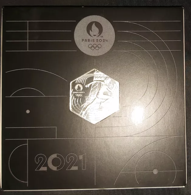 10 Euros Argent JO 2024 Hexagonale 2021 Marianne Monnaie de Paris NEW UNC Silver