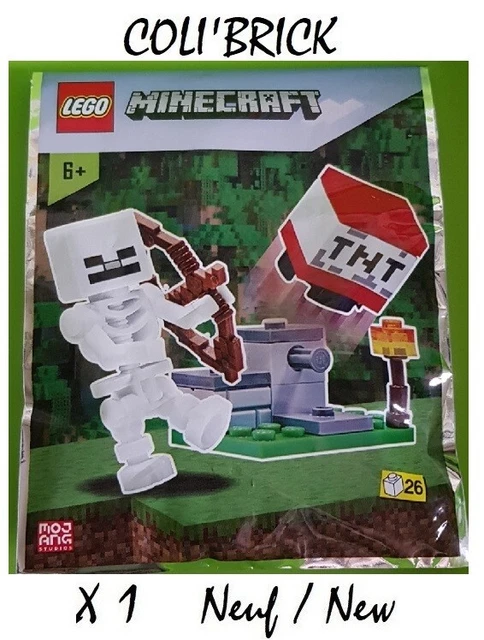 LEGO MINECRAFT 662102 Minifig - TNT Launcher and Skeleton Foil Pack ...