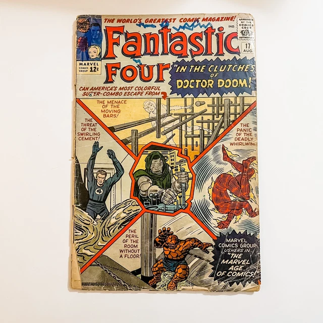 Fantastic Four #17 1963 Dr Doom Marvel Comic Book Ant Man 1.5 Low Grade Kirby