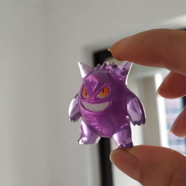 2" Nintendo Action Figure Tomy Toys Transparent Purple Gengar Rare