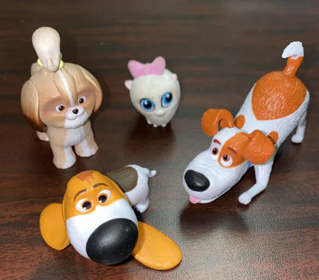 The Secret Life of Pets Snowball 4 pcs set Action Figure Kids Toy Cake Topper