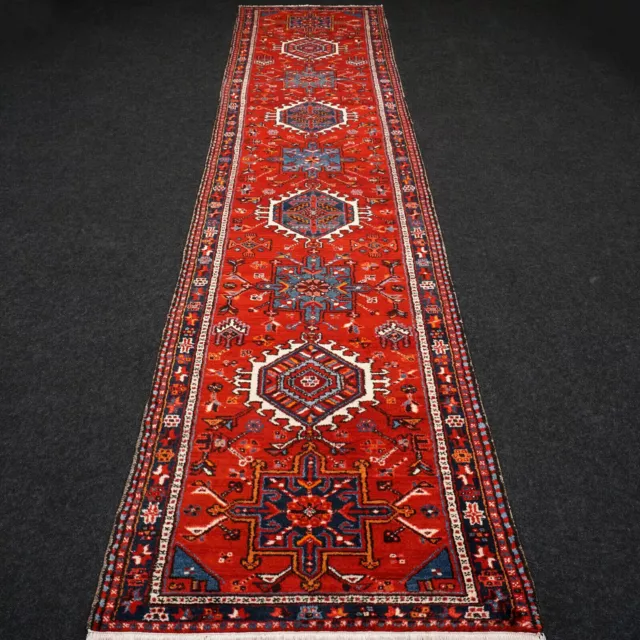 Oriente Alfombra Heriz 445 X 95CM Gharadje Rojo Persa Runner