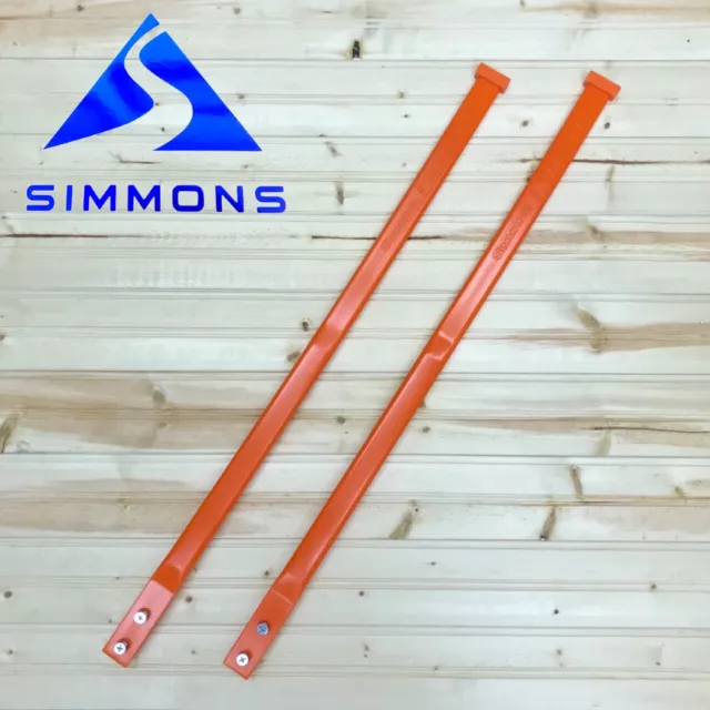 Simmons Flexi-Ski Straps Set (Orange) - Simmons Ski Loops - Simmons Skis