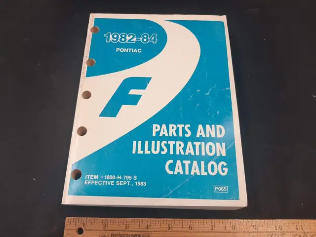 1982 1983 1984 Pontiac FIREBIRD Parts Manual Illustrated Catalog Canadian