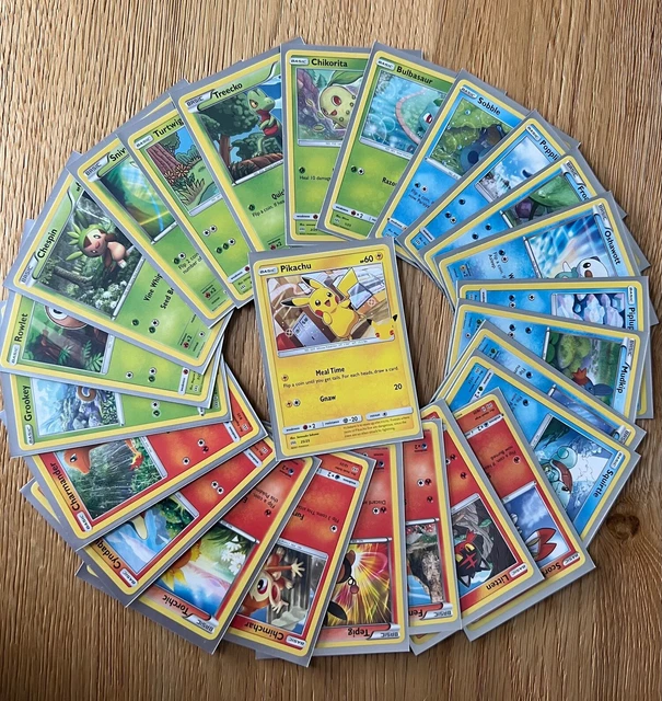 POKEMON MCDONALDS 2021 25th Anniversary NON HOLO & HOLO Single Promo