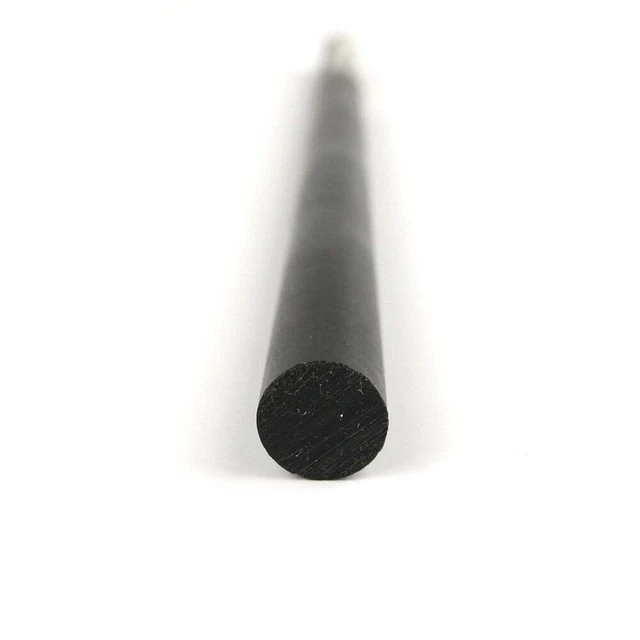 1.5" Acetal Round Rod Delrin Homopolymer Black : 24.0"