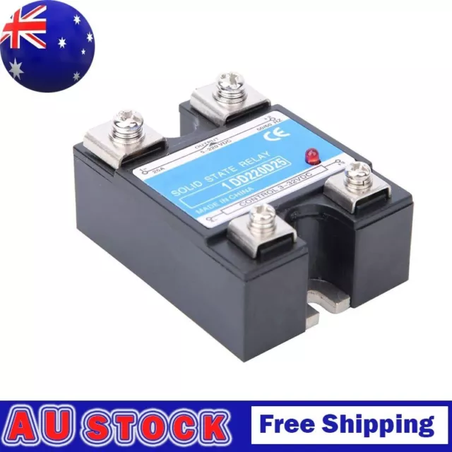 25A Solid-State-Relay SSR DC-DC Input 3-32V DC Load 5-220V ​DC DD220D25