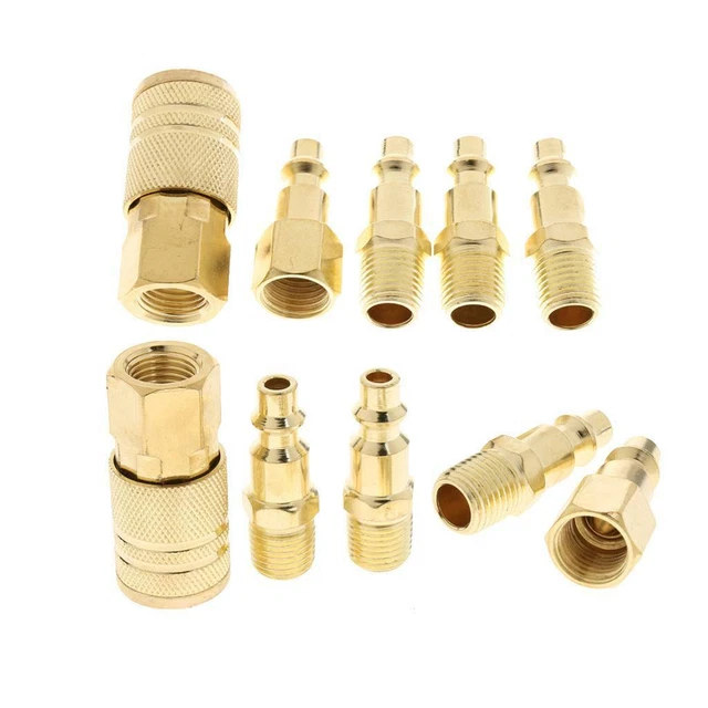 Ensemble de 10 pièces 1/4 "NPT   Coupler Raccords de prise de tuyau.