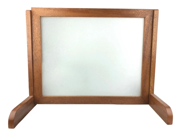 Translucent Glass Wooden Frame Rotating Tilting Tracing Table 21.5 x 17.5" NICE!