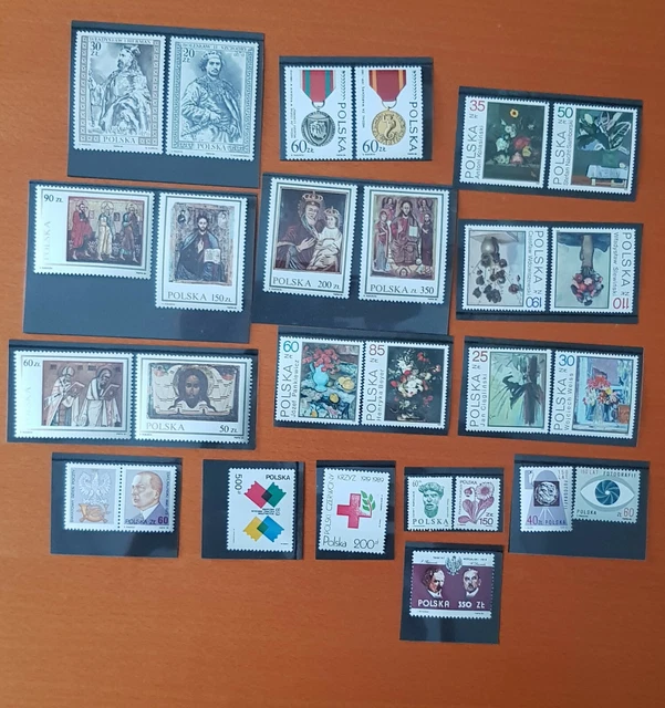 Briefmarken Polen 1989 - aus 4 Quartal  Postfrisch
