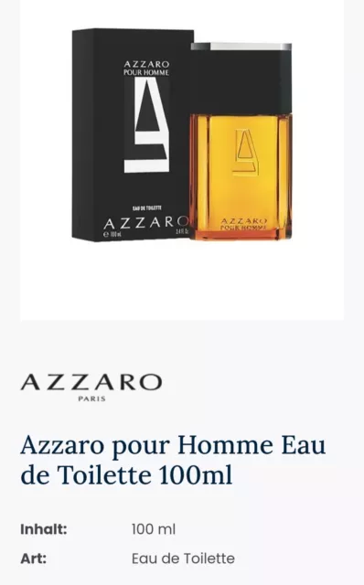 Azzaro Pour Homme Eau De Toilette EDT 100 ml (man)