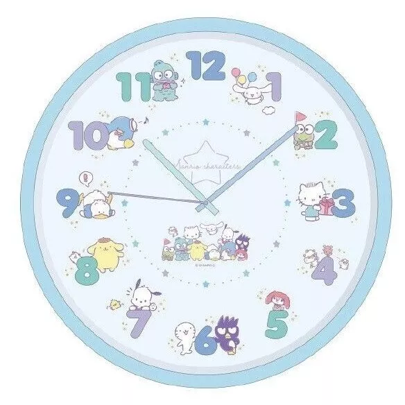 Sanrio Giappone Kawaii Hello Kitty Cinnamoroll Batteria Muro Orologio Box Regalo