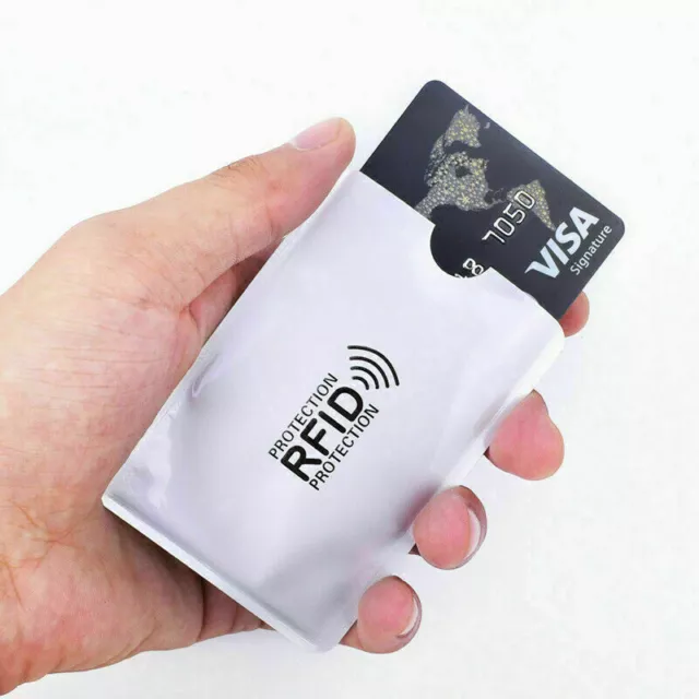 RFID Credit Debit ID Card Sleeve Protector Blocking Safety Shield Anti Theft Lot 3