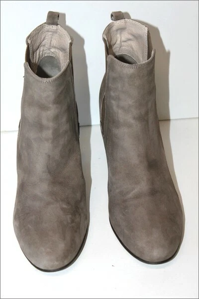 MINELLI  Bottines Boots Daim Marron Taupe Doublées Cuir T 40 TBE 3