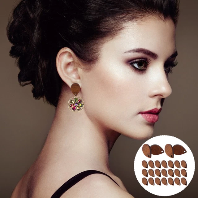 30 piezas Pendientes postes de pernos hágalo usted mismo Pendientes para hacer materiales Accesorios para hacer pendientes