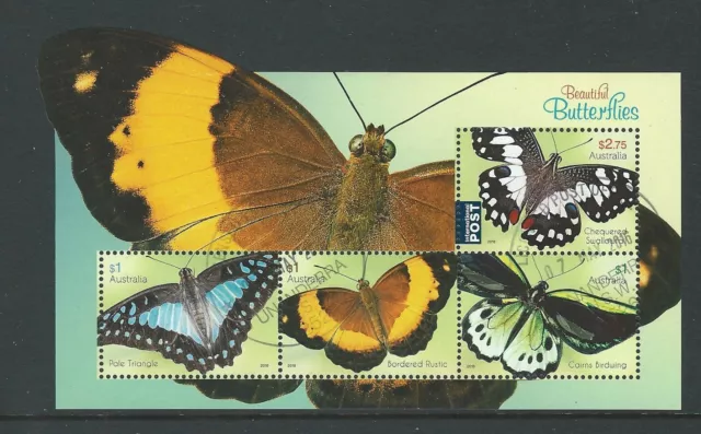 Australia 2016 Butterflies Miniature Sheet Fine Used