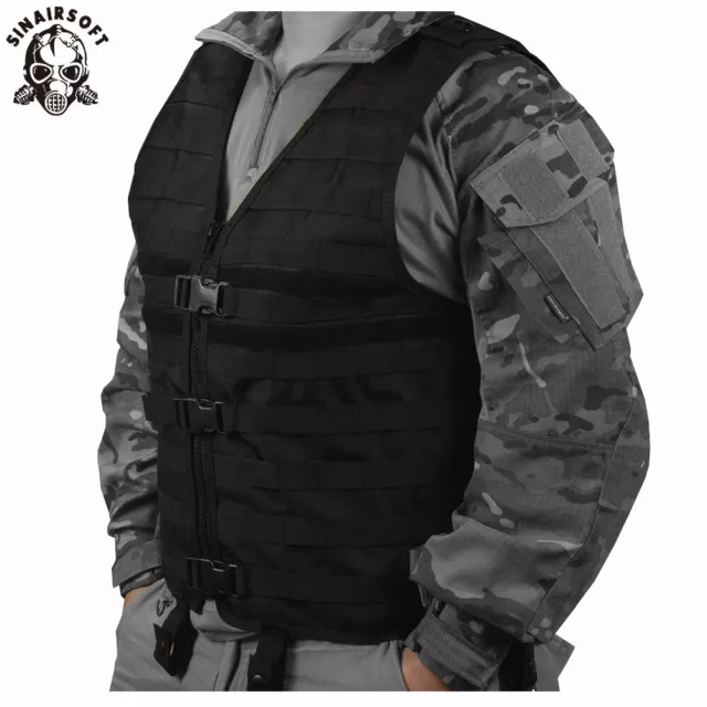 Military Jacket Vest Tactical Molle Combat SWAT Plate Carrier Assault Airsoft AU