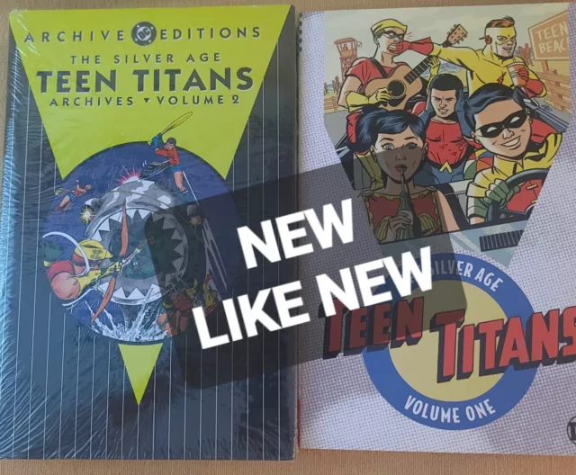 TEEN TITANS The Silver Age Volume 1 & DC Comics Archives Vol 2 Nick Cardy Art