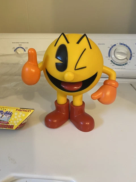 Namco Pac-Man Vinyl Piggy Bank 8 Inches tall Vintage