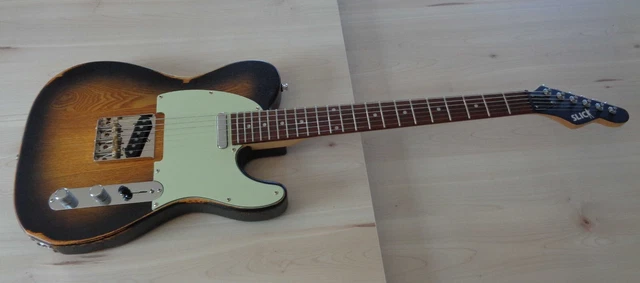 Slick SL 51 Tele sunburst, Fender Baja Pickups & Wiring