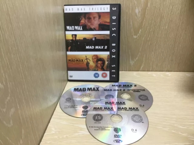 Mad Max Trilogy 1 2 + Beyond the Thunderdome DVD Mel Gibson Film