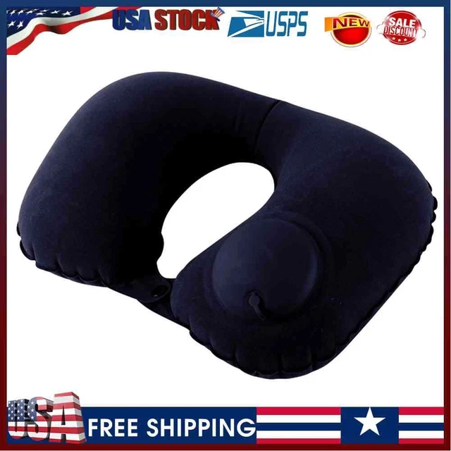 U Shaped Neck Pillow Support Inflatable Travel Pillow for Car Auto Train Plane U