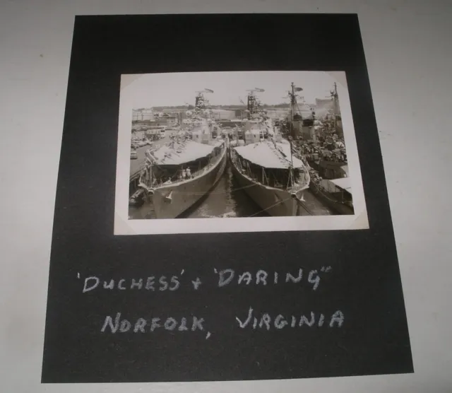 1950's HMS DUCHESS & DARING Original Photograph ROYAL NAVY