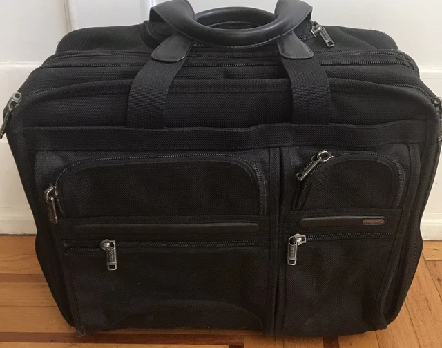 TUMI Ballistic Nylon Roller Bag—Telescoping Handle—Black