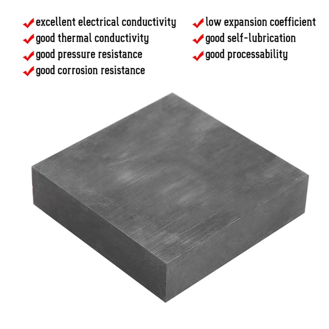 High Purity/Density/Tenacity Graphite Blank Block Plate 4'' * 4'' * 1''~