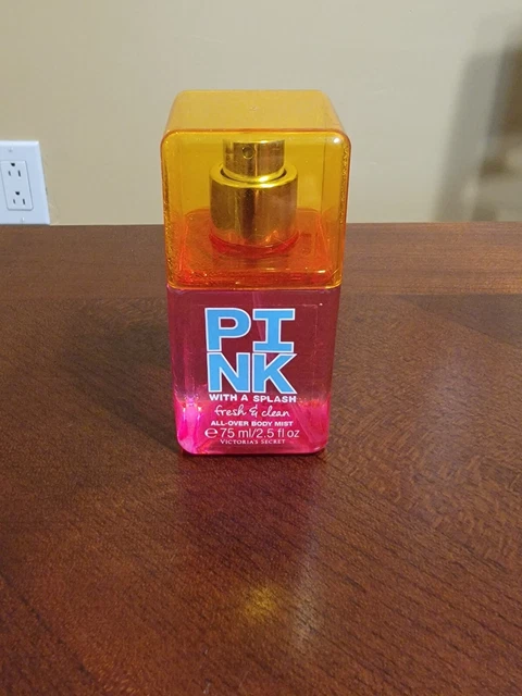 Victoria's Secret Fresh & Clean Pink With A Splash All Over Body Mist 2.5oz VS