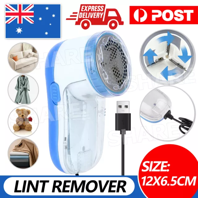 Portable Electric Fuzz Lint Remover Clothes Fluff USB Fabric Shaver Debobbler