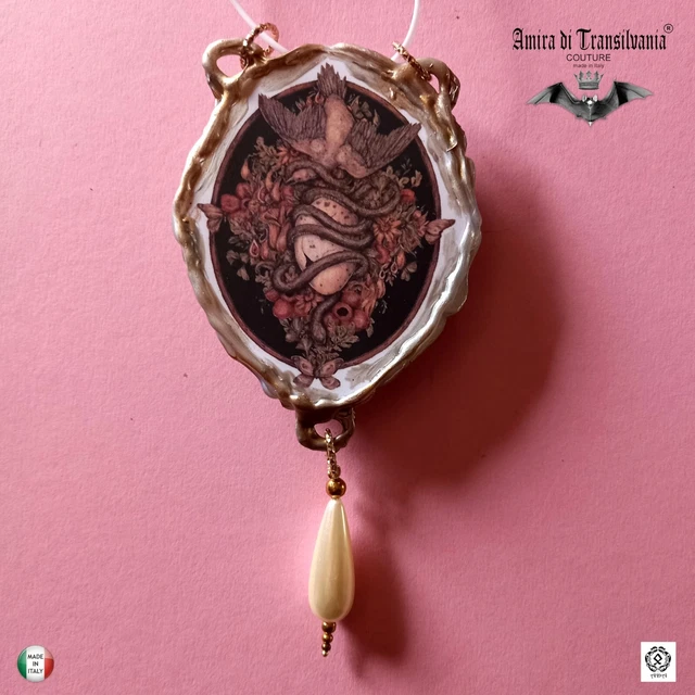 Amuleto Portafortuna Talismano Potente Con Chiave, Cabala E Magia, Pendente In Ottone