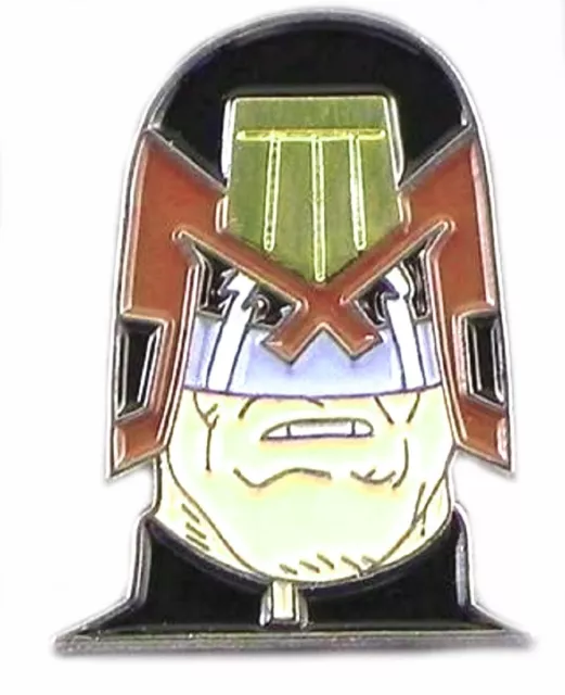 Judge Dredd 2000 AD Metal Enamel Pin Badge Comic Book Movies