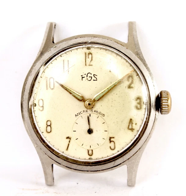 Montre G.M.C Mécanique à Réviser – Mouvement Bloqué, Idéale Pour Pièces Ou Restauration