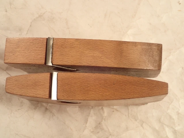 NICE ! Matched Pair of Coachmaker Compassed Rabbet Molding Planes 7/8" Cut 6