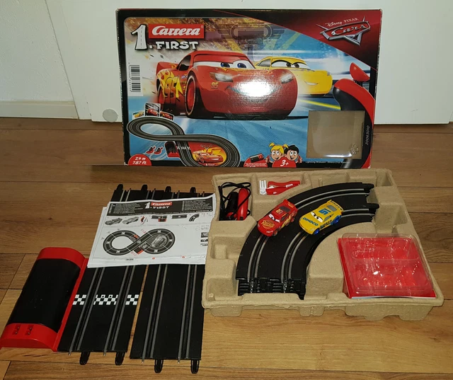 CARRERA FIRST DISNEY Pixar Cars Lightning McQueen Dinoco Cruz Ramirez ...