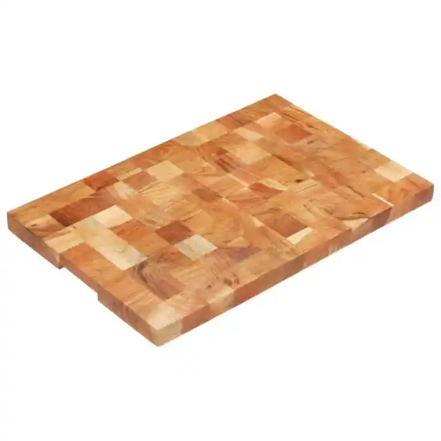 vidaXL Chopping Board 60x40x3.8 cm Solid Acacia Wood AUS