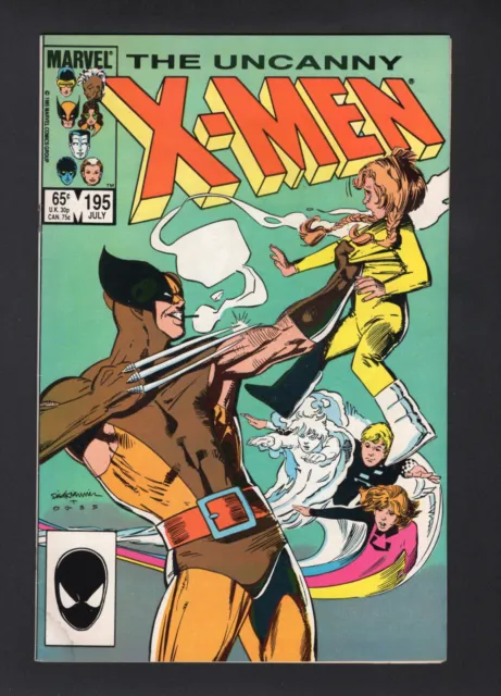 Uncanny X-Men #195 Vol. 1 Marvel Comics '85 VF-