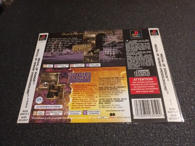Jaquette (cover) Arrière PS1 Pour Le Jeu Independence Day - Etat Correct, Pour Collection Ou Remplacement